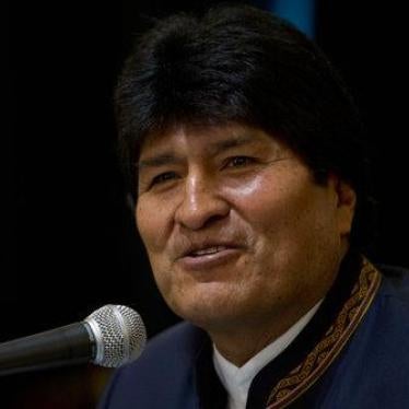 Bolivia's President Evo Morales speaks during a press conference about judicial elections at the presidential palace, in La Paz, Bolivia, Monday Dec. 4, 2017. 