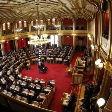 A general view inside the Norwegian parliament in Oslo August 1, 2011.