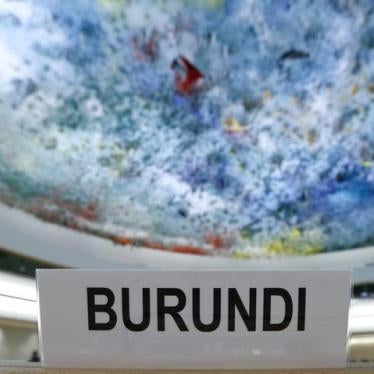 The seat of Burundi delegation is pictured before a special session of the Human Rights Council on the situation in Burundi in Geneva, Switzerland December 17, 2015.