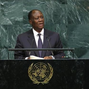 Ivory Coast President Alassane Ouattara addresses the 72nd United Nations General Assembly at U.N. headquarters in New York, U.S., September 20, 2017. REUTERS/Eduardo Munoz