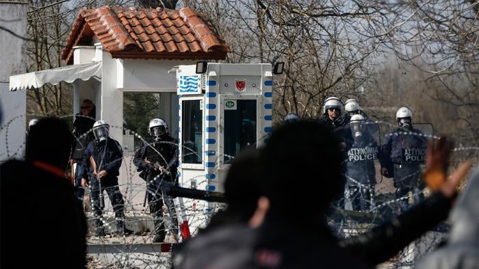 Greek Police at Border