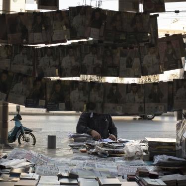 Newspapers on a kiosk at Omonoia square in Athens, Greece.