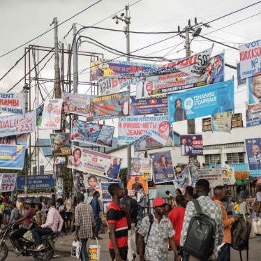 Election banners in Kinshasa, Democratic Republic of Congo, December 9, 2023.