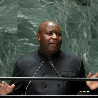 Burundi President Evariste Ndayishimiye addresses the U.N. General Assembly in New York City, September 21, 2023.