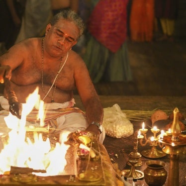  A Hindu worshipper celebrating the festival of Shivaratri in the Sri Lankan capital, Colombo, on March 8, 2024. 