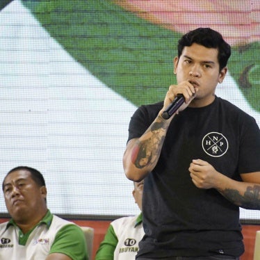 Sebastian Duterte, currently the mayor of Davao City, delivers a speech at a campaign rally in Davao City, the  hometown of his father, then-President Rodrigo Duterte, May 10, 2019.