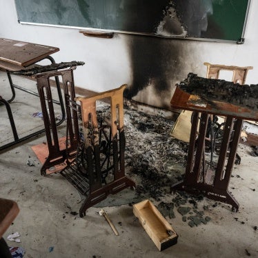 The Pulo Primary School after an insurgent attack on the village of Pulo, in Cabo Delgado province, Mozambique, March 6, 2024. 