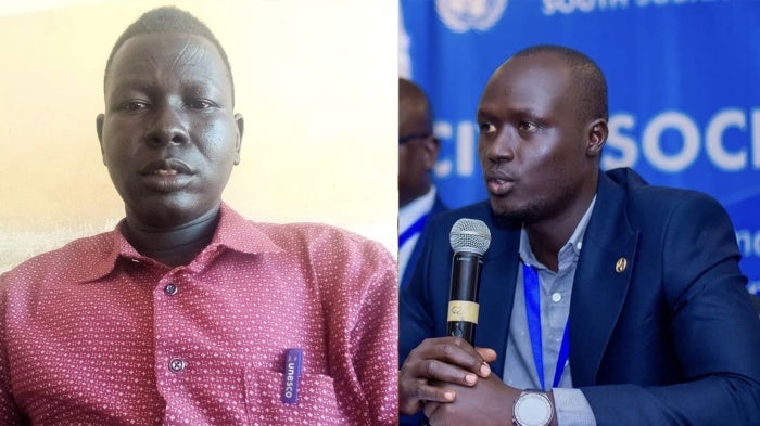 Aleu Anyieth (left) and Bol Deng Bol (right).