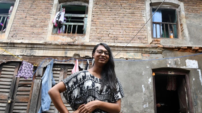 Rukshana Kapali at her home in Patan near Kathmandu, Nepal, August 29, 2018.