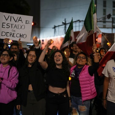 Federal court workers in Mexico City protest against a proposal that would remove and replace all judges in the country in popular elections, Monday, Aug. 26, 2024. 