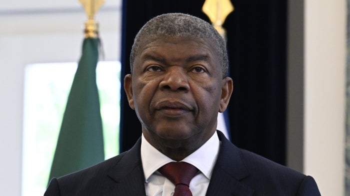 Angolan President João Lourenço in Lisbon, Portugal on April 26, 2024.