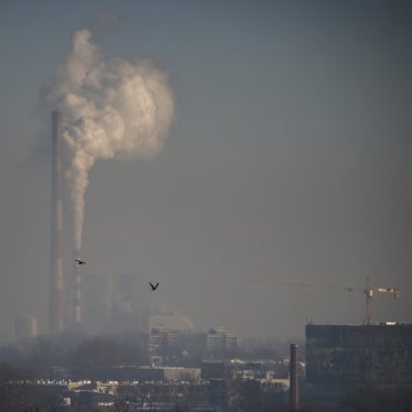 The smog over Krakow from the chimneys of a power plant in Krakow, Poland on January 10, 2024.