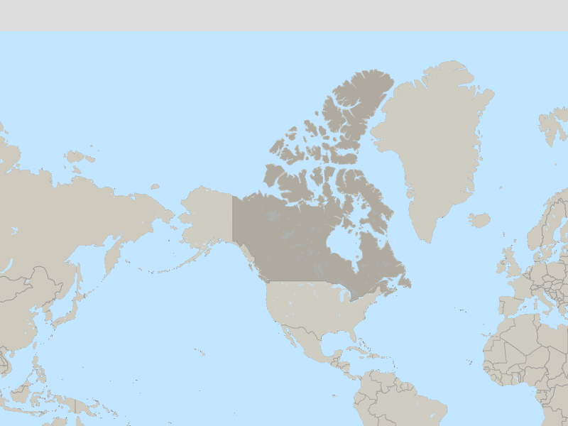 map of Canada