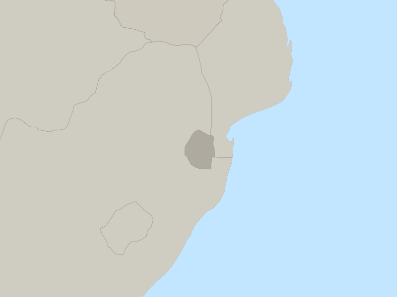 map of Swaziland