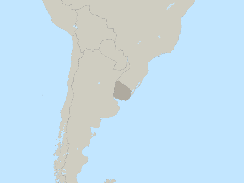 map of Uruguay